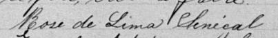 Signature de Rose de Lima Senécal: 24 août 1898 Signature de Rose de Lima Senécal: 24 août 1898