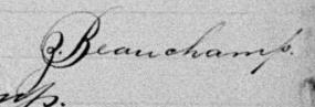 Signature de Z. Beauchamp: 4 août 1891 Signature de Z. Beauchamp: 4 août 1891