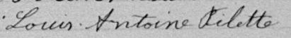 Signature de Louis-Antoine Pilette: 16 février 1895 Signature de Louis-Antoine Pilette: 16 février 1895