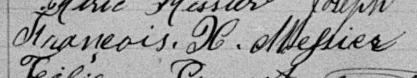 Signature de François X. Messier: 11 janvier 1894 Signature de François X. Messier: 11 janvier 1894