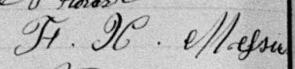 Signature de F. X. Messier: 24 novembre 1897 Signature de F. X. Messier: 24 novembre 1897