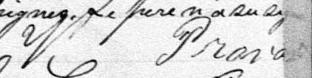 Signature de V Provost: 14 avril 1877 Signature de V Provost: 14 avril 1877