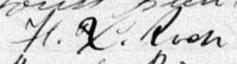 Signature de F. X. Roch: 28 février 1879 Signature de F. X. Roch: 28 février 1879