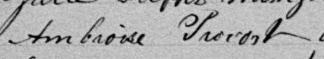 Signature de Ambroise Provost: 11 mai 1895 Signature de Ambroise Provost: 11 mai 1895