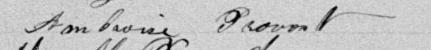 Signature de Ambroise Provost: 3 janvier 1898 Signature de Ambroise Provost: 3 janvier 1898