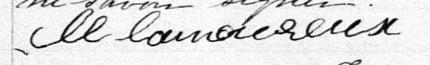 Signature de H Lamoureux: 21 février 1878 Signature de H Lamoureux: 21 février 1878