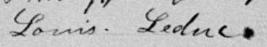 Signature de Louis Leduc: 17 mars 1894 Signature de Louis Leduc: 17 mars 1894