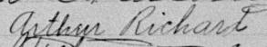 Signature de Arthur Richard: 25 mars 1893 Signature de Arthur Richard: 25 mars 1893