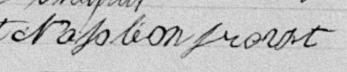 Signature de Napléon Provost: 26 janvier 1897 Signature de Napléon Provost: 26 janvier 1897