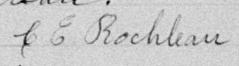 Signature de C E Rocheleau: 28 janvier 1896 Signature de C E Rocheleau: 28 janvier 1896