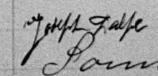 Signature de Joseph Dalpe: 20 mai 1899 Signature de Joseph Dalpe: 20 mai 1899