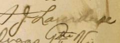 Signature de J. Laverdure: 25 avril 1900 Signature de J. Laverdure: 25 avril 1900