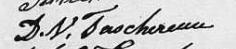 Signature de D. V. Taschereau: 15 octobre 1827 Signature de D. V. Taschereau: 15 octobre 1827