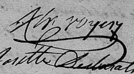 Signature de Voyer: 17 septembre 1804 Signature de Voyer: 17 septembre 1804