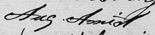 Signature de Aug Amiot: 30 septembre 1826 Signature de Aug Amiot: 30 septembre 1826