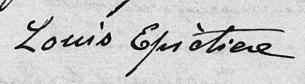 Signature de Louis Epictiere: 25 novembre 1829 Signature de Louis Epictiere: 25 novembre 1829