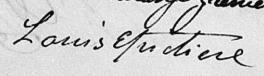 Signature de Louis Epictiere: 16 août 1830 Signature de Louis Epictiere: 16 août 1830