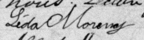 Signature de Léda Morency: 30 janvier 1898 Signature de Léda Morency: 30 janvier 1898