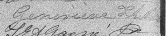 Signature de Geneviève Thibeault: 10 octobre 1898 Signature de Geneviève Thibeault: 10 octobre 1898