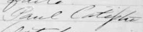 Signature de Paul Cote ptre: Signature de Paul Cote ptre: