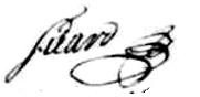 Signature de Sicar: 18 septembre 1695 Signature de Sicar: 18 septembre 1695