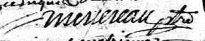 Signature de Mercereau, ptre: Signature de Mercereau, ptre: