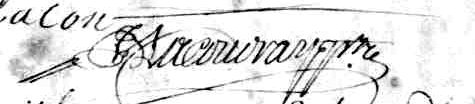 Signature de Lacoudray: 1 7janvier 1746 Signature de Lacoudray: 1 7janvier 1746