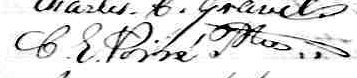 Signature de C. E. Poiré: 31 août 1847 Signature de C. E. Poiré: 31 août 1847