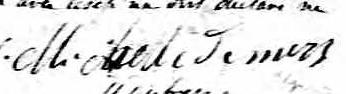 Signature de Michelle Demers: 8 février 1825