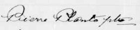 Signature de Pierre Plante, Ptre: SJW189517 Signature de Pierre Plante, Ptre: SJW189517