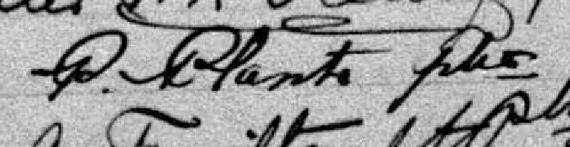 Signature de P. Plante Ptre: 17 octobre 1889 Signature de P. Plante Ptre: 17 octobre 1889