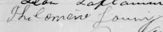 Signature de Philomène Gouin: 23 septembre 1889 Signature de Philomène Gouin: 23 septembre 1889