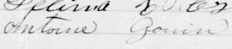 Signature d'Antoine Gouin: 15 septembre 1904 Signature d'Antoine Gouin: 15 septembre 1904