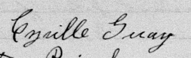 Signature de Cyrille Guay: 29 juin 1898 Signature de Cyrille Guay: 29 juin 1898